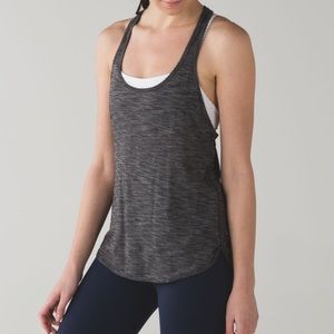 Lululemon Dark Gray 105 F Singlet (Seriously Light Luon) Tank Top